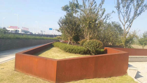 明光耐候钢挡土墙